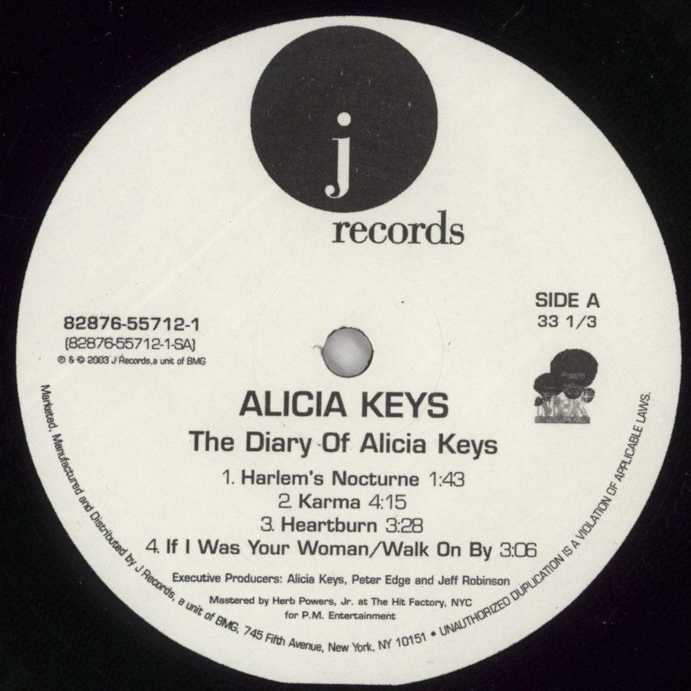 Alicia Keys The Diary Of Alicia Keys US 2-LP vinyl record set (Double LP Album) AKY2LTH751053