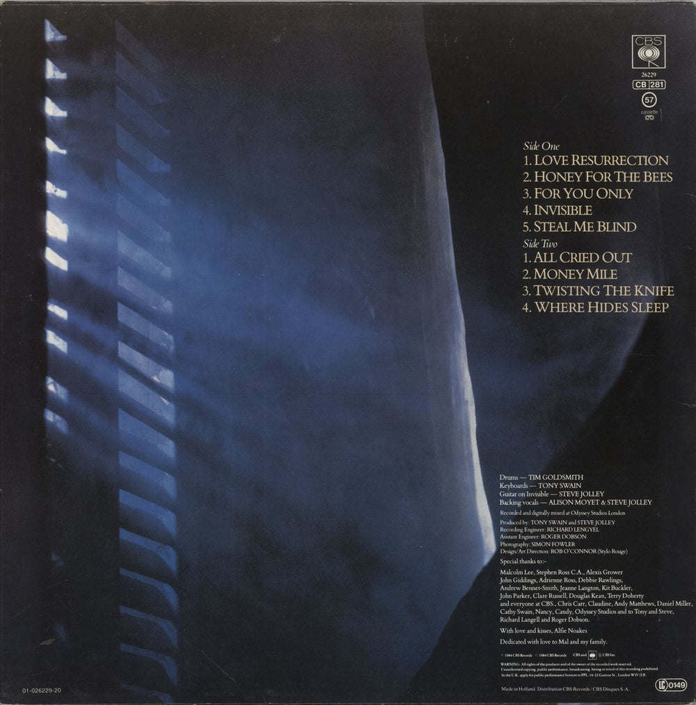 Alison Moyet Alf - Hype Stickered - 2 stickers Dutch vinyl LP album (LP record)