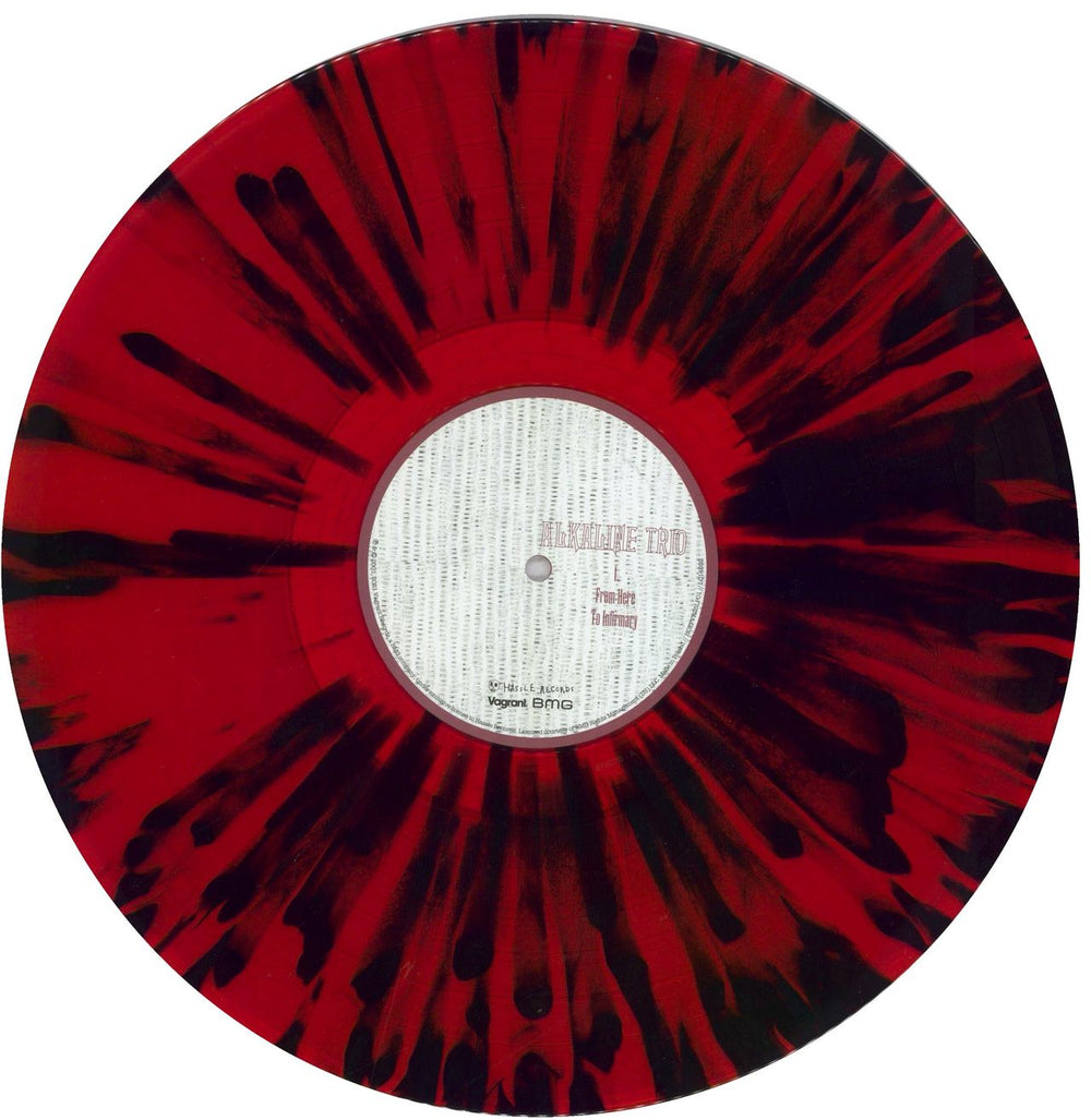 Alkaline Trio From Here To Infirmary - Red and Black Splatter Vinyl - RSD21 UK vinyl LP album (LP record) AKTLPFR836125