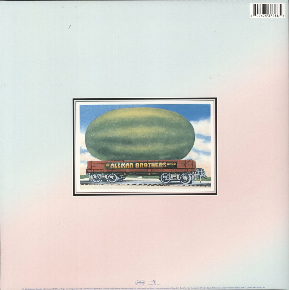 Allman Brothers Band Eat A Peach: Remastered - Orange Vinyl UK 2-LP vinyl record set (Double LP Album) 602475371885