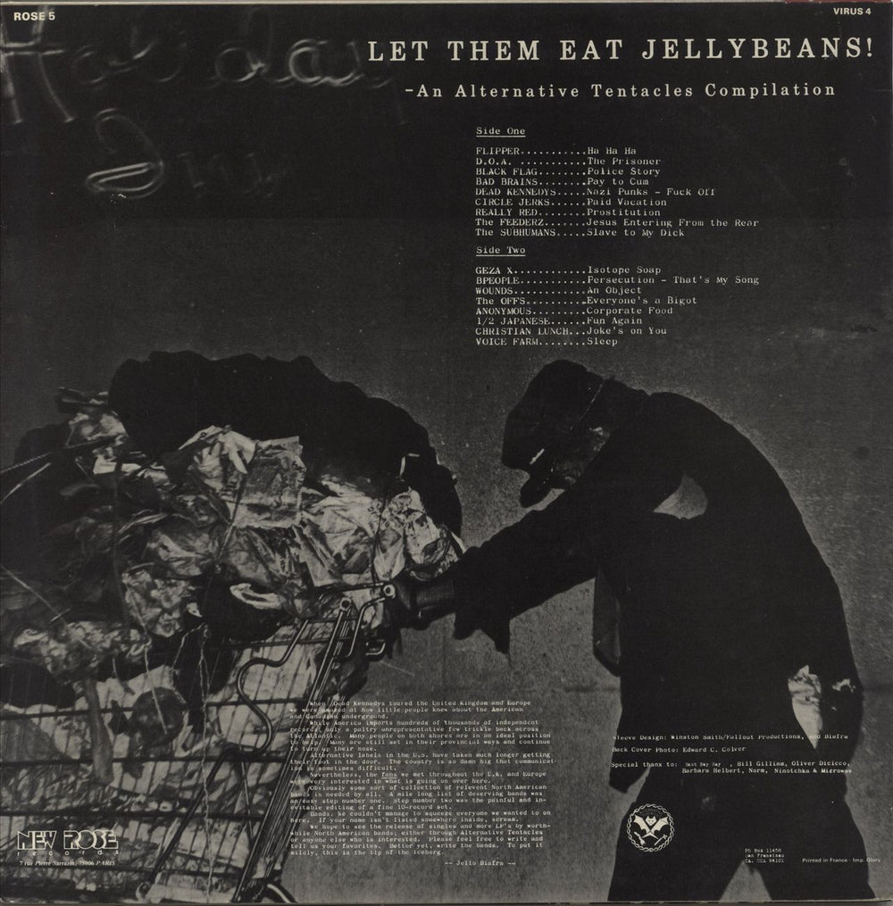 Alternative Tentacles Let Them Eat Jellybeans - EX US vinyl LP album (LP record)
