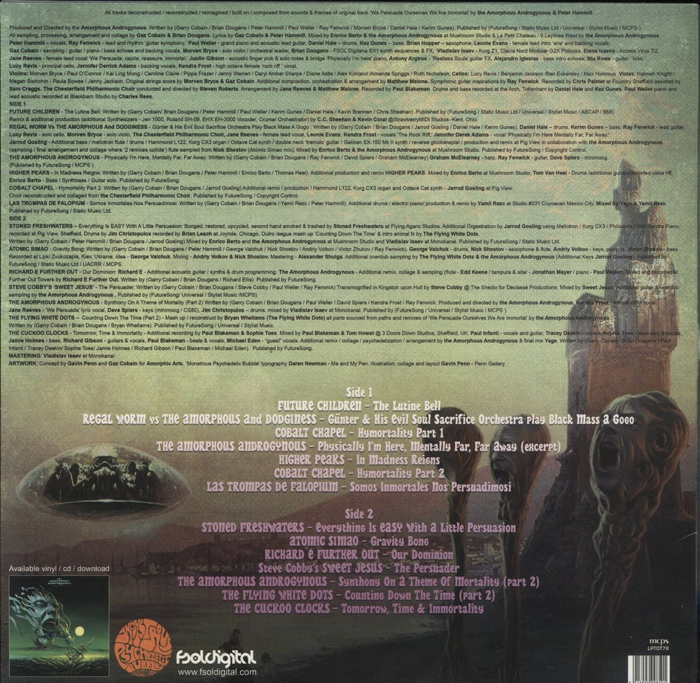 Amorphous Androgynous We Persuade Ourselves We Are Immortal Remixes UK vinyl LP album (LP record) 5013993998501