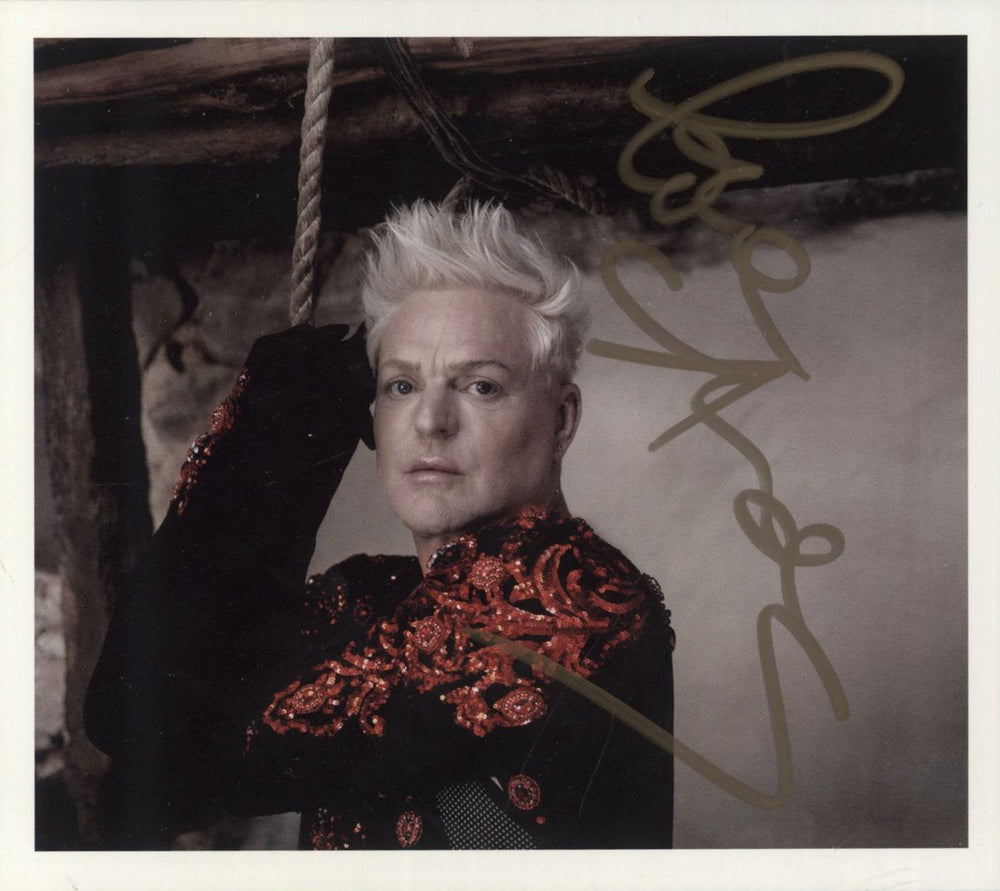 Andy Bell (80s) Ten Crowns - Autographed Print & Autographed Art Card UK picture disc LP (vinyl picture disc album)