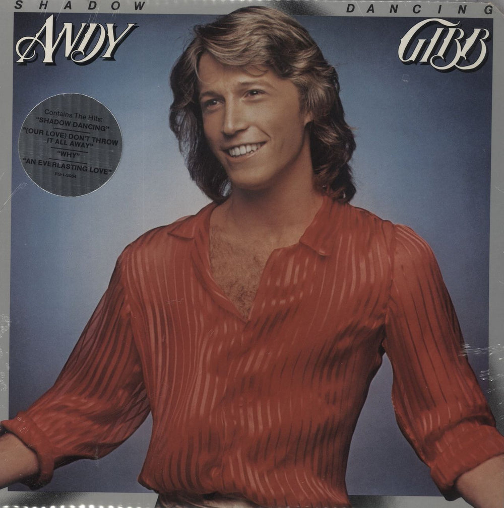 Andy Gibb Shadow Dancing - Sealed + Stickered US vinyl LP album (LP record) RS-1-3034