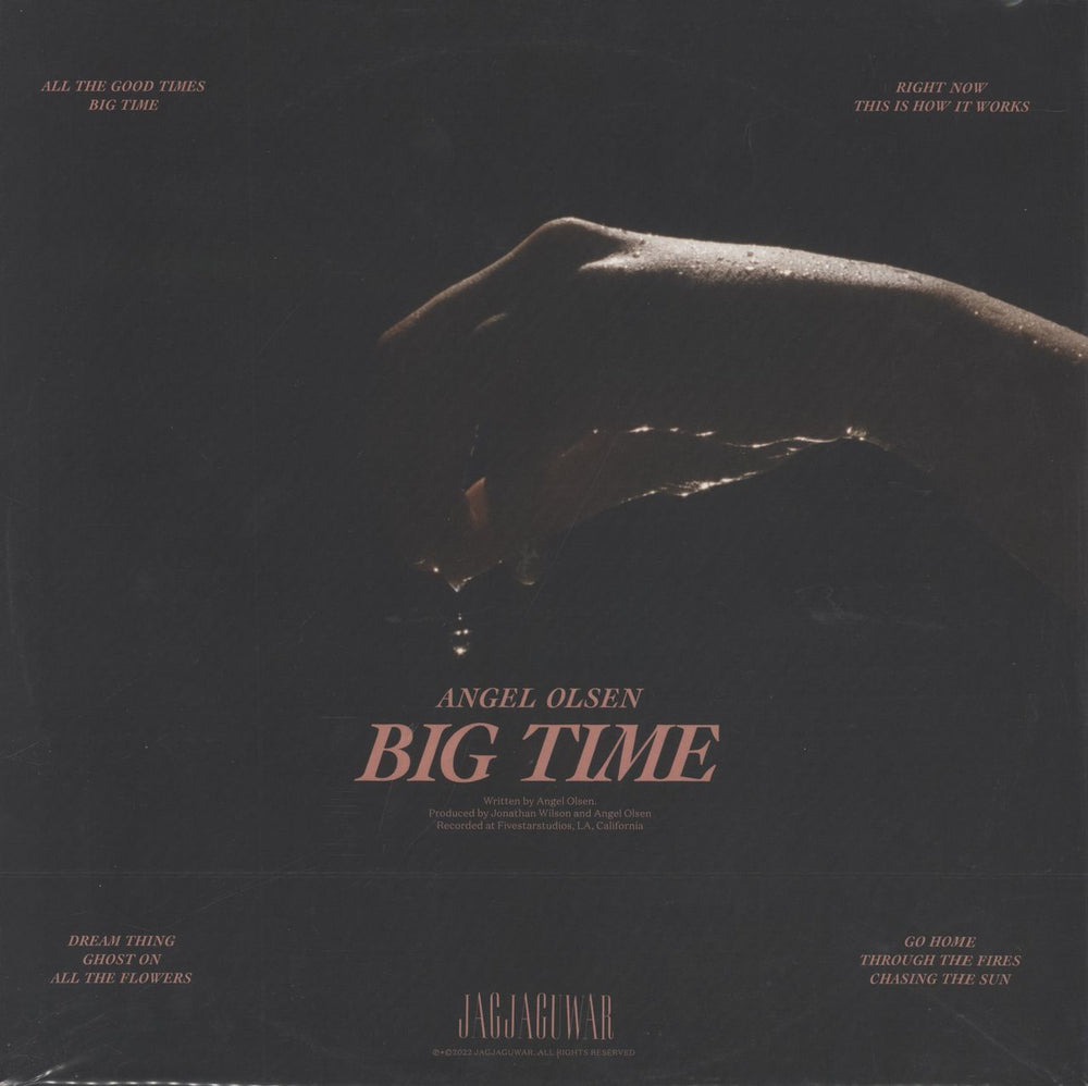 Angel Olsen Big Time - Opaque Pink Vinyl + Autographed Print UK 2-LP vinyl record set (Double LP Album) 656605242439