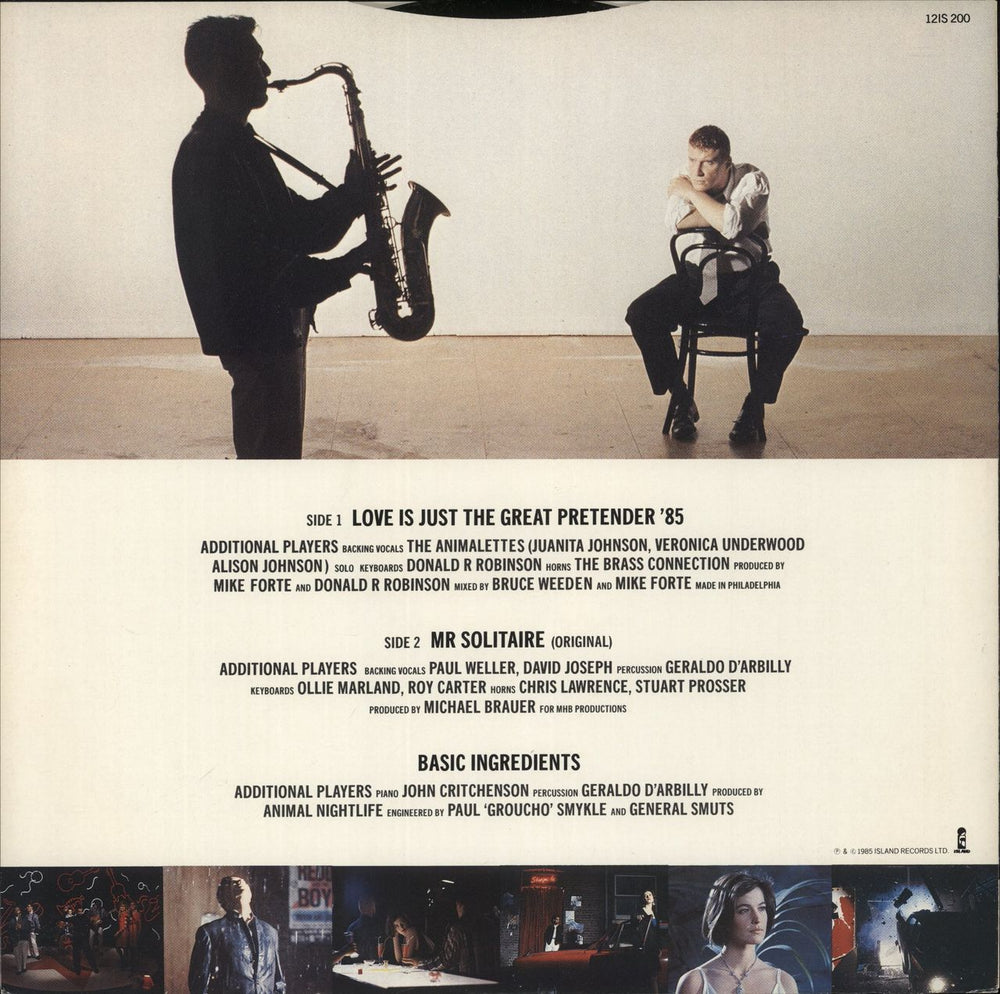 Animal Nightlife Love Is Just The Great Pretender UK 12" vinyl single (12 inch record / Maxi-single)