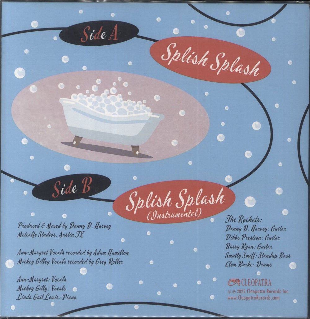 Ann-Margret Splish Splash - Blue Vinyl US 7" vinyl single (7 inch record / 45) 889466293849