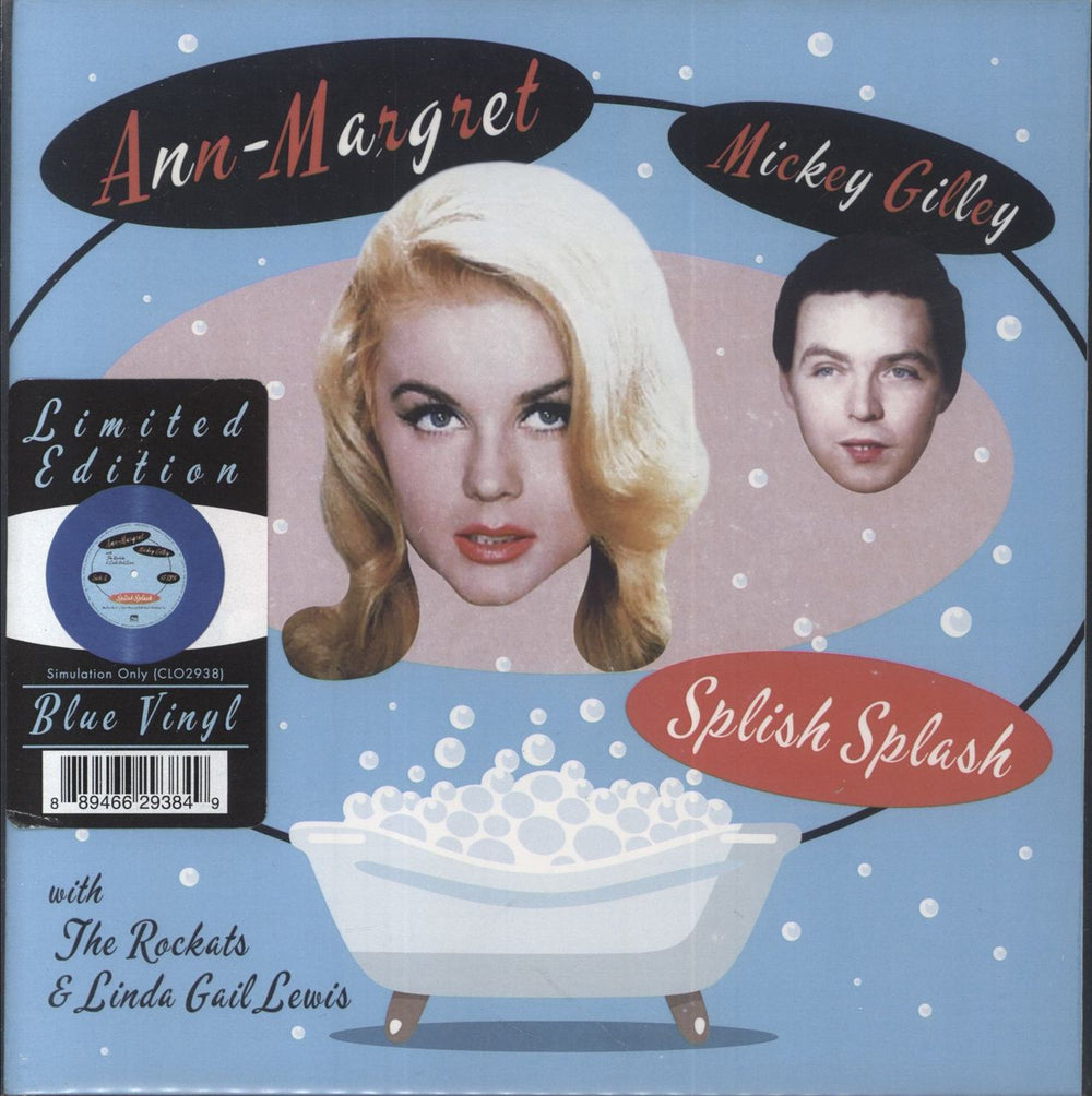 Ann-Margret Splish Splash - Blue Vinyl US 7" vinyl single (7 inch record / 45) CLO2938SP