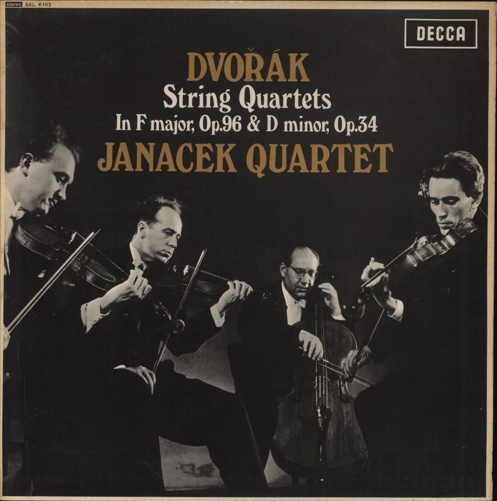 Antonín Dvorák String Quartets In F Major, Op. 96 & D Minor, Op. 34 UK vinyl LP album (LP record) 2530466
