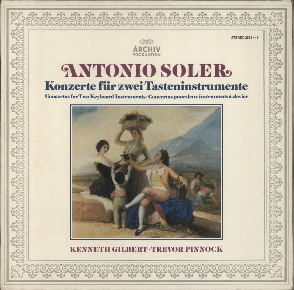 Antonio Soler Antonio Soler: Konzerte Für Zwei Tasteninstrumente German vinyl LP album (LP record) 2533445