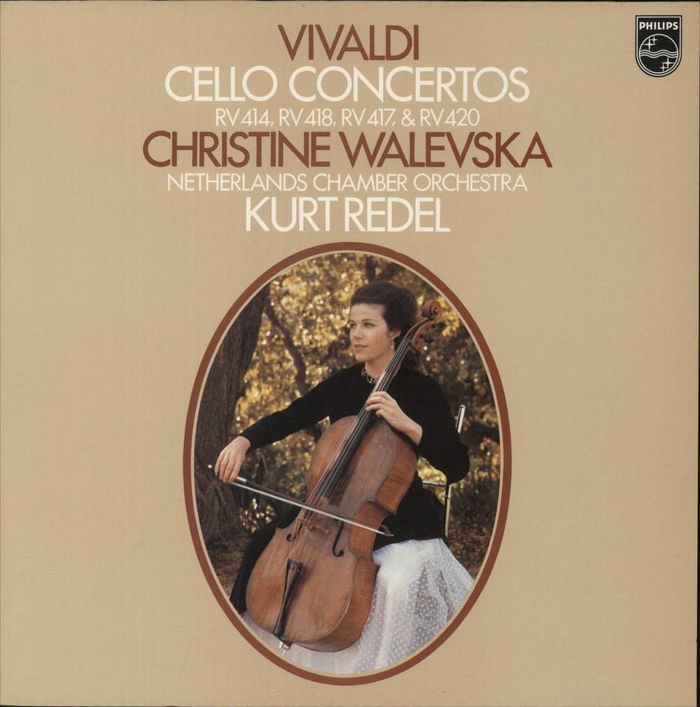 Antonio Vivaldi Cello Concertos RV 414, RV 418, RV 417, & RV 420 Dutch vinyl LP album (LP record) 9500144