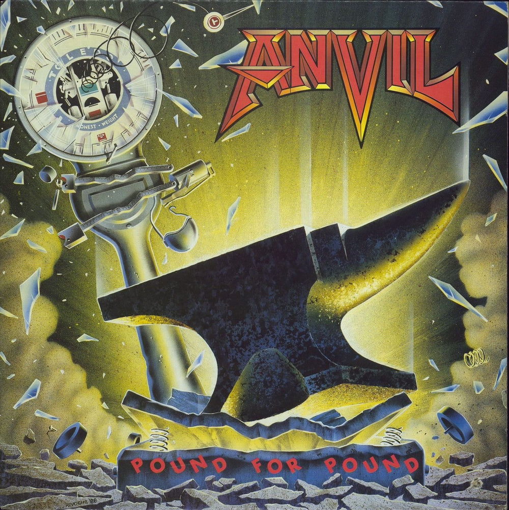 Anvil Pound For Pound Canadian vinyl LP album (LP record) 773336-1