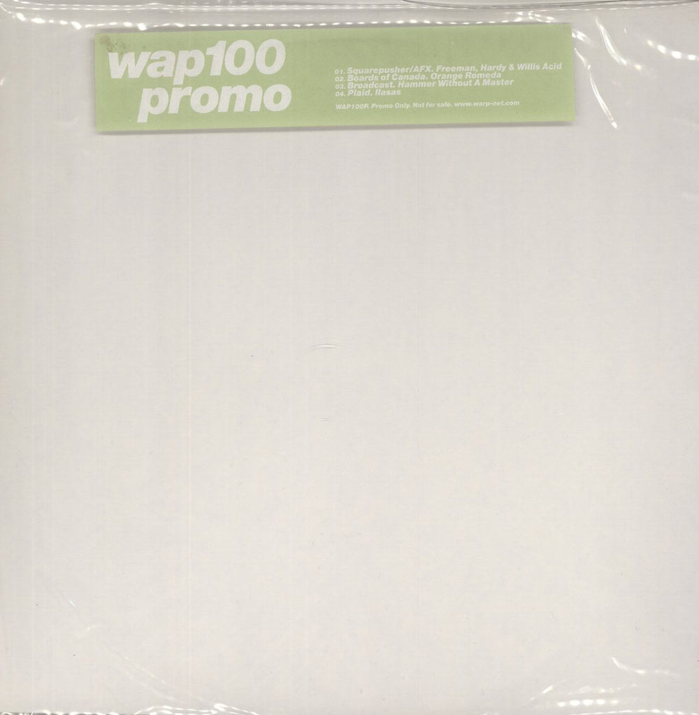 Aphex Twin Freeman, Hardy And Willis Acid - Wap100 - Clear Vinyl UK 12" vinyl single (12 inch record / Maxi-single) WAP100P