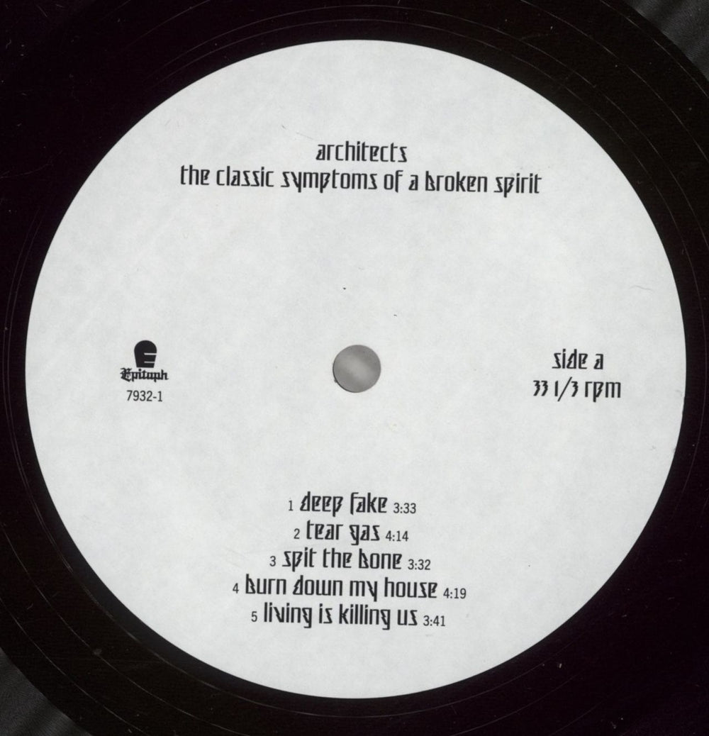 Architects The Classic Symptoms Of A Broken Spirit - Autographed Dutch vinyl LP album (LP record) 07CLPTH878128