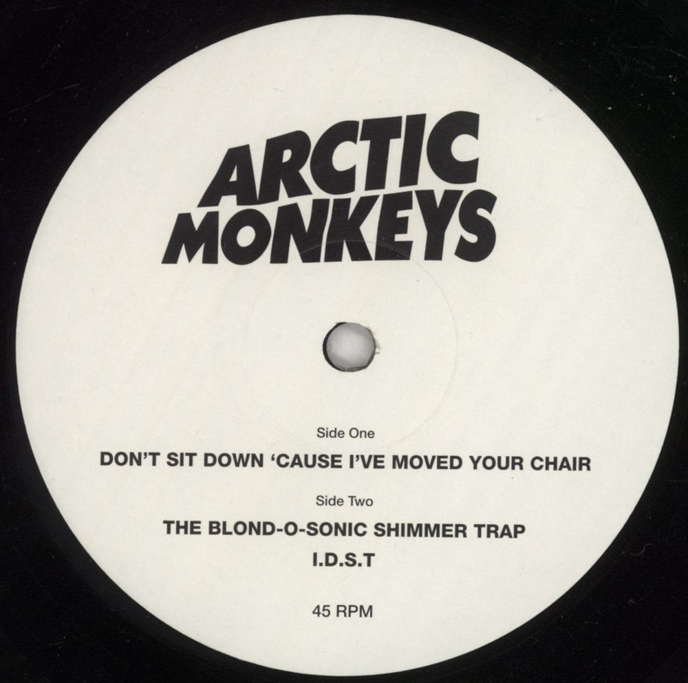 Arctic Monkeys Don't Sit Down 'Cause I've Moved Your Chair UK 10" vinyl single (10 inch record) MEO10DO538129