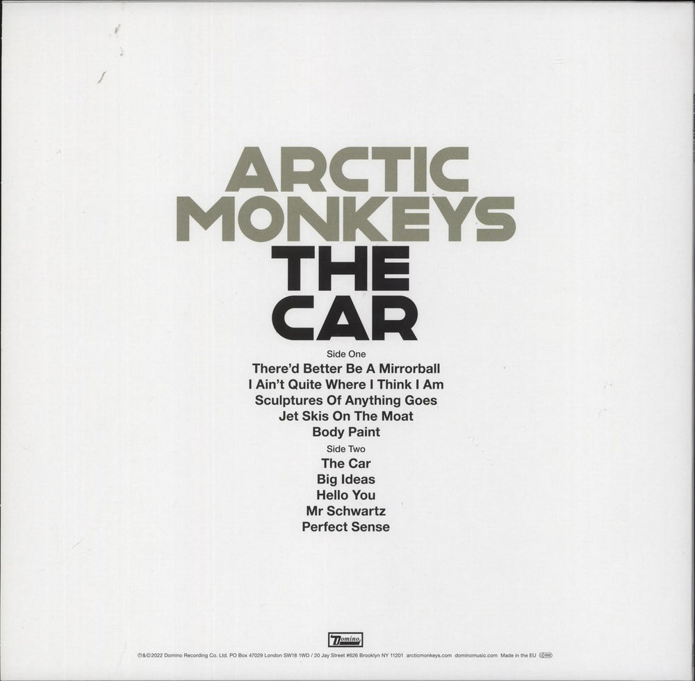 Arctic Monkeys The Car - Custard Vinyl UK vinyl LP album (LP record) 887828045532