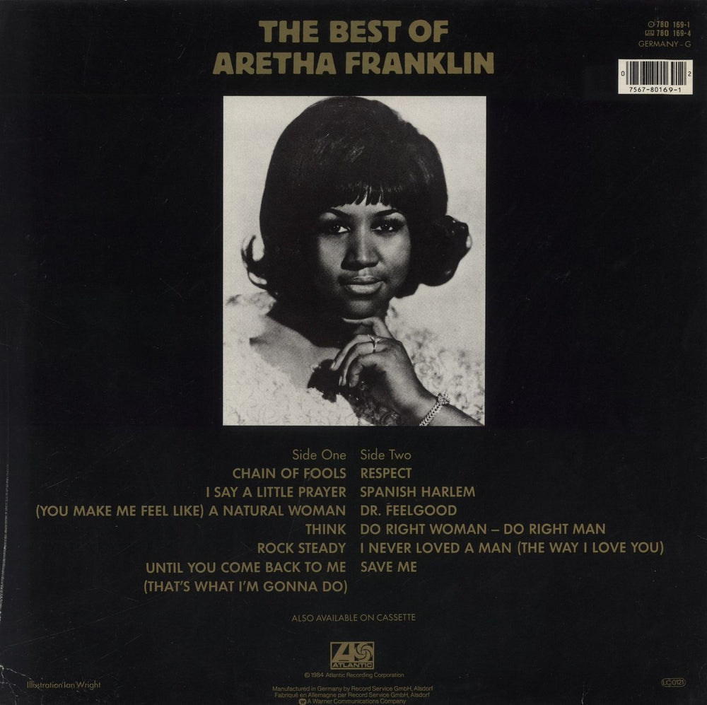 Aretha Franklin The Best Of Aretha Franklin German vinyl LP album (LP record)