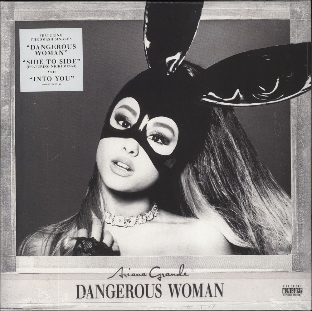 Ariana Grande Dangerous Woman - Purple & Black Swirl Vinyl - Sealed UK 2-LP vinyl record set (Double LP Album) 00602577825149