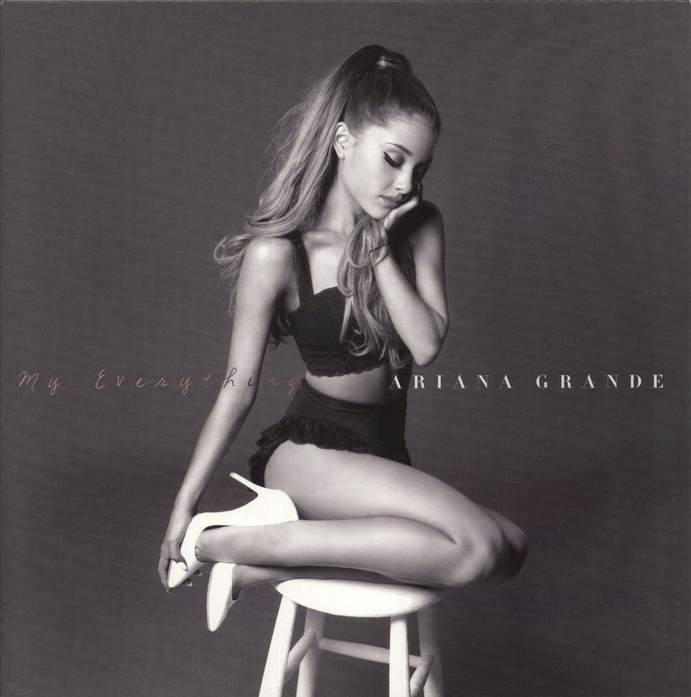 Ariana Grande My Everything - Clear & Lavender Split Vinyl UK vinyl LP album (LP record) 00602577974472