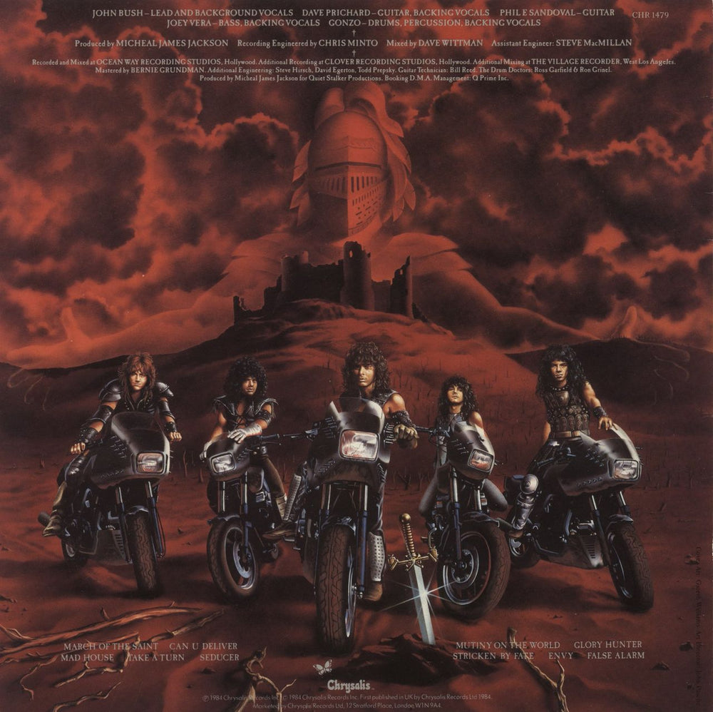 Armored Saint March Of The Saint UK vinyl LP album (LP record)