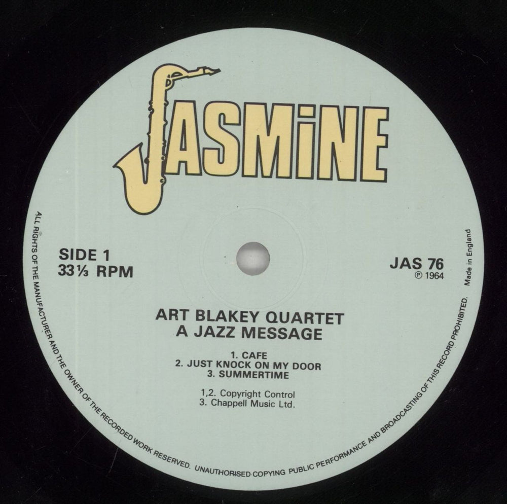Art Blakey & The Jazz Messengers A Jazz Message UK vinyl LP album (LP record) AB4LPAJ814178