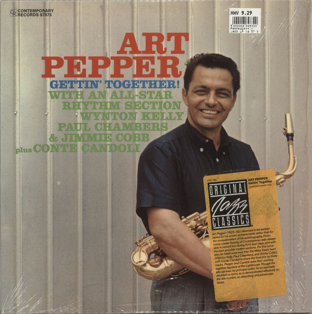 Art Pepper Gettin' Together! - Opened shrink with Sticker US vinyl LP album (LP record) OJC-169
