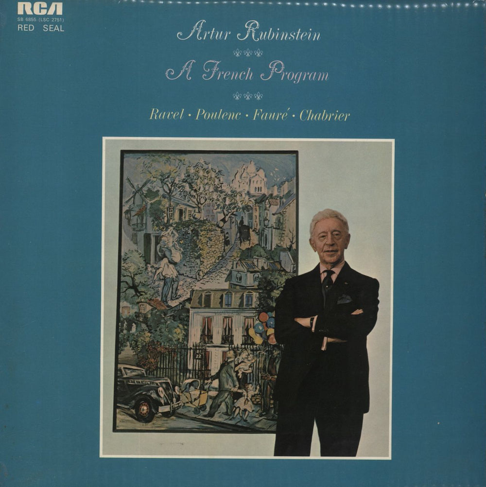 Artur Rubinstein A French Program UK vinyl LP album (LP record) SB6855