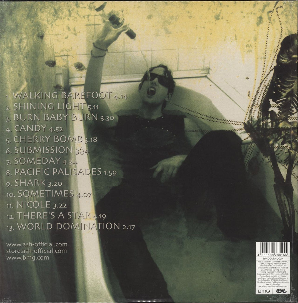 Ash Free All Angels - Clear With Yellow Splatter Vinyl - Sealed UK vinyl LP album (LP record) 4050538783155