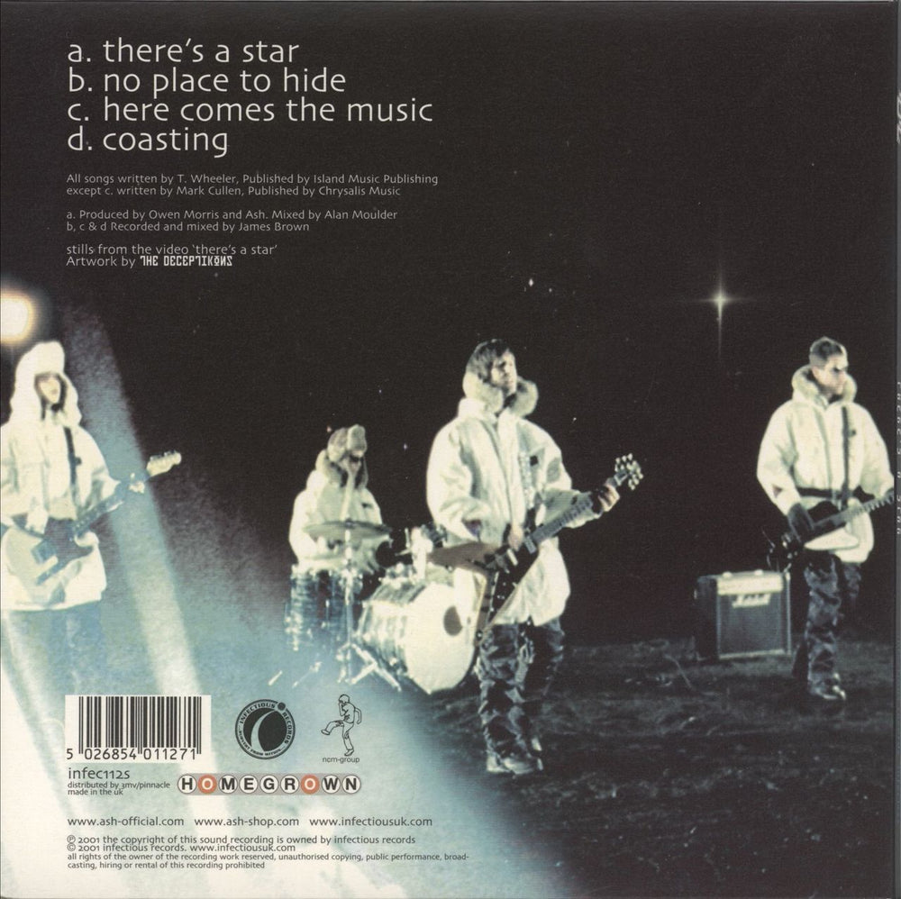 Ash There's A Star - Numbered UK 7" vinyl single (7 inch record / 45) 5026854011271
