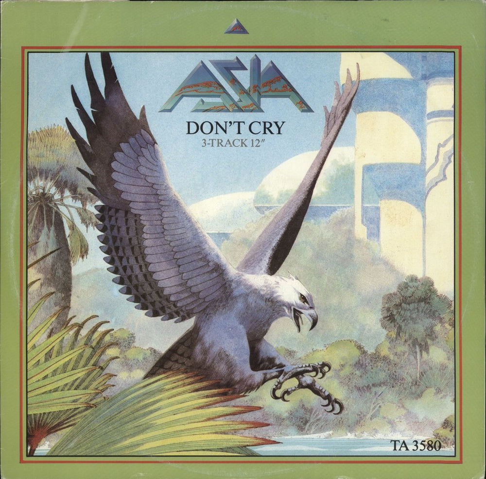Asia Don't Cry UK 12" vinyl single (12 inch record / Maxi-single) TA3580