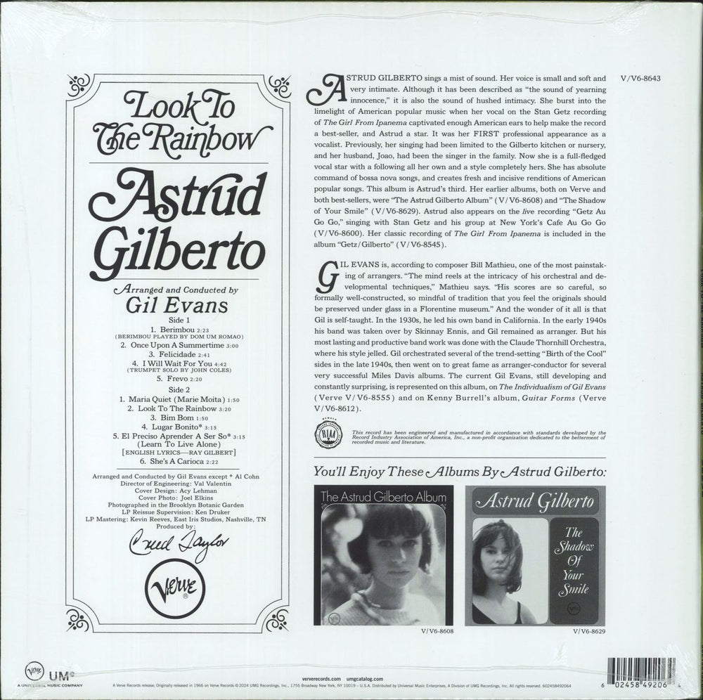 Astrud Gilberto Look To The Rainbow - 180gm - Sealed US vinyl LP album (LP record) 602458492064