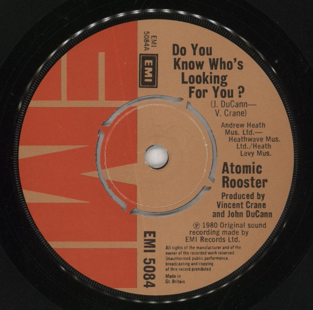 Atomic Rooster Do You Know Who's Looking For You? - EX UK 7" vinyl single (7 inch record / 45) ATM07DO856646
