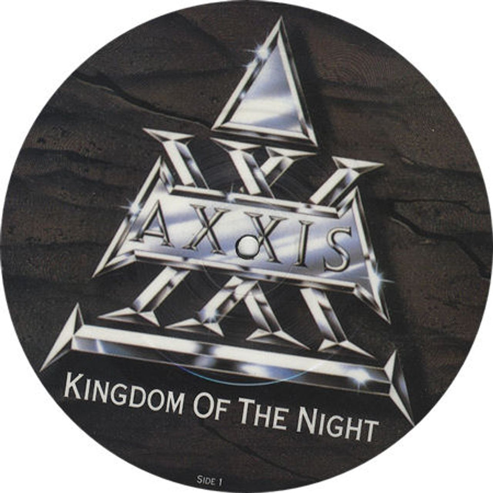 Axxis Kingdom Of The Night UK 7" vinyl picture disc (7 inch picture disc single) RPD6225