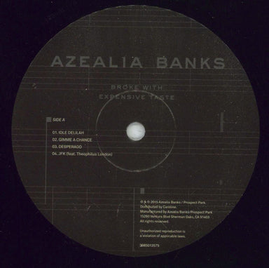 Azealia Banks Broke With Expensive Taste US 2-LP vinyl record set (Double LP Album) 8ZM2LBR855623