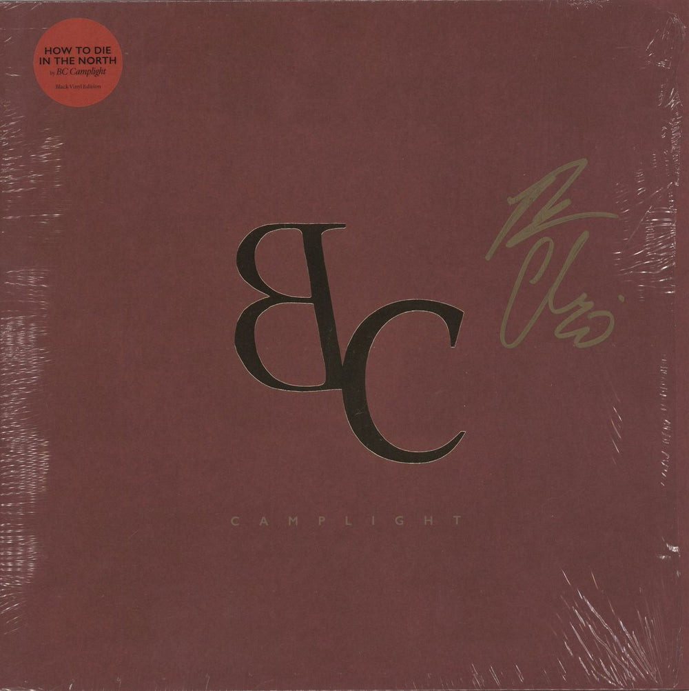 B.C. Camplight How To Die In The North - Autographed UK vinyl LP album (LP record) BELLA460V