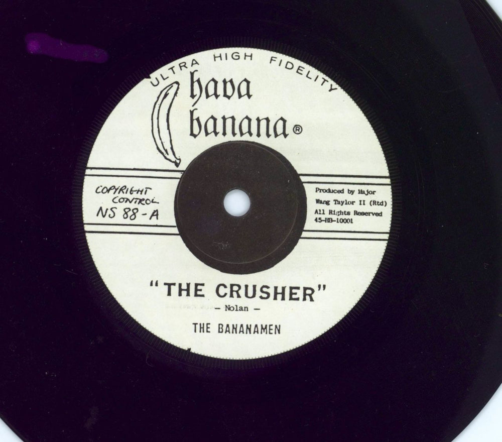 Bananamen The Crusher UK 7" vinyl single (7 inch record / 45) 4DV07TH782796