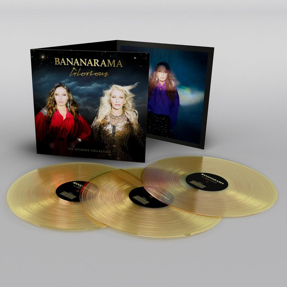 Bananarama Glorious [The Ultimate Collection] - Gold Vinyl + Autographed Insert - Sealed UK 3-LP vinyl record set (Triple LP Album) LMS1725065