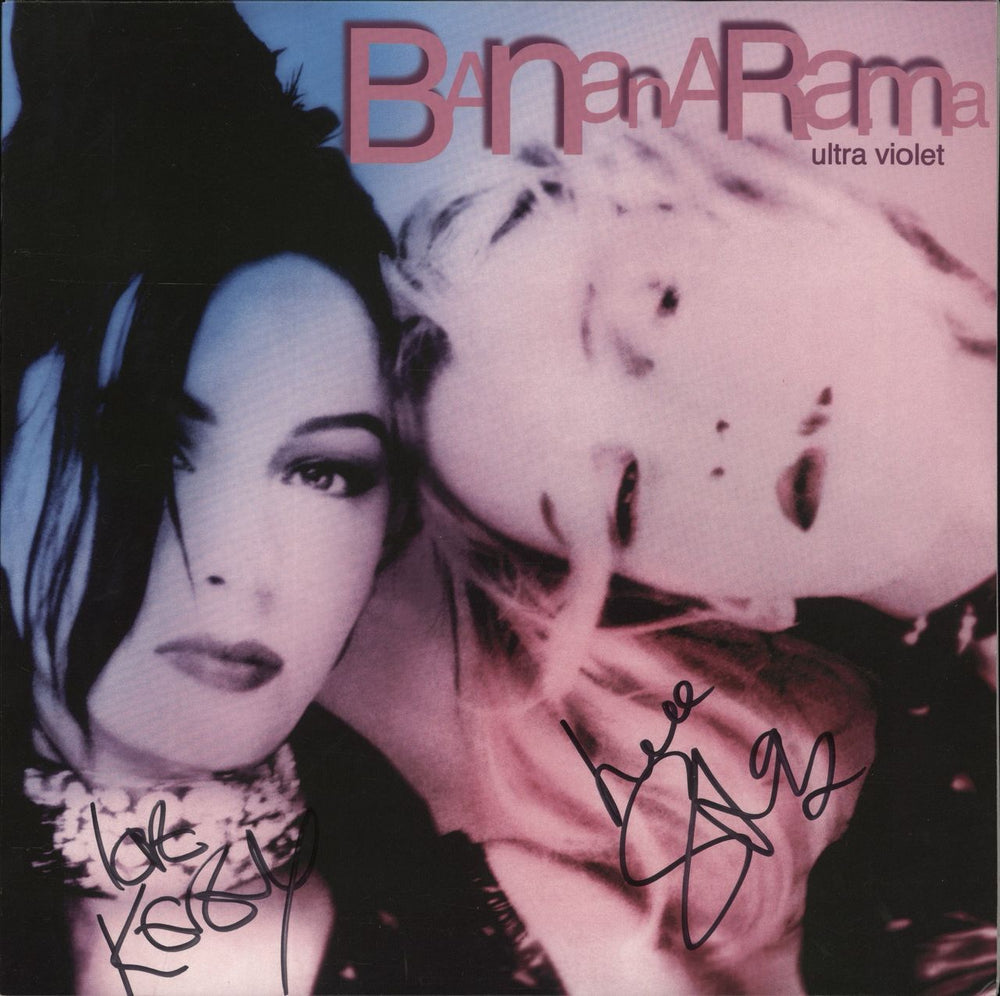 Bananarama Ultraviolet - Violet Vinyl - Autographed UK vinyl LP album (LP record) SYNK9LP