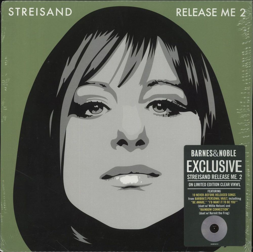 Barbra Streisand Release Me 2 - Clear Vinyl - Sealed US Vinyl LP —  RareVinyl.com