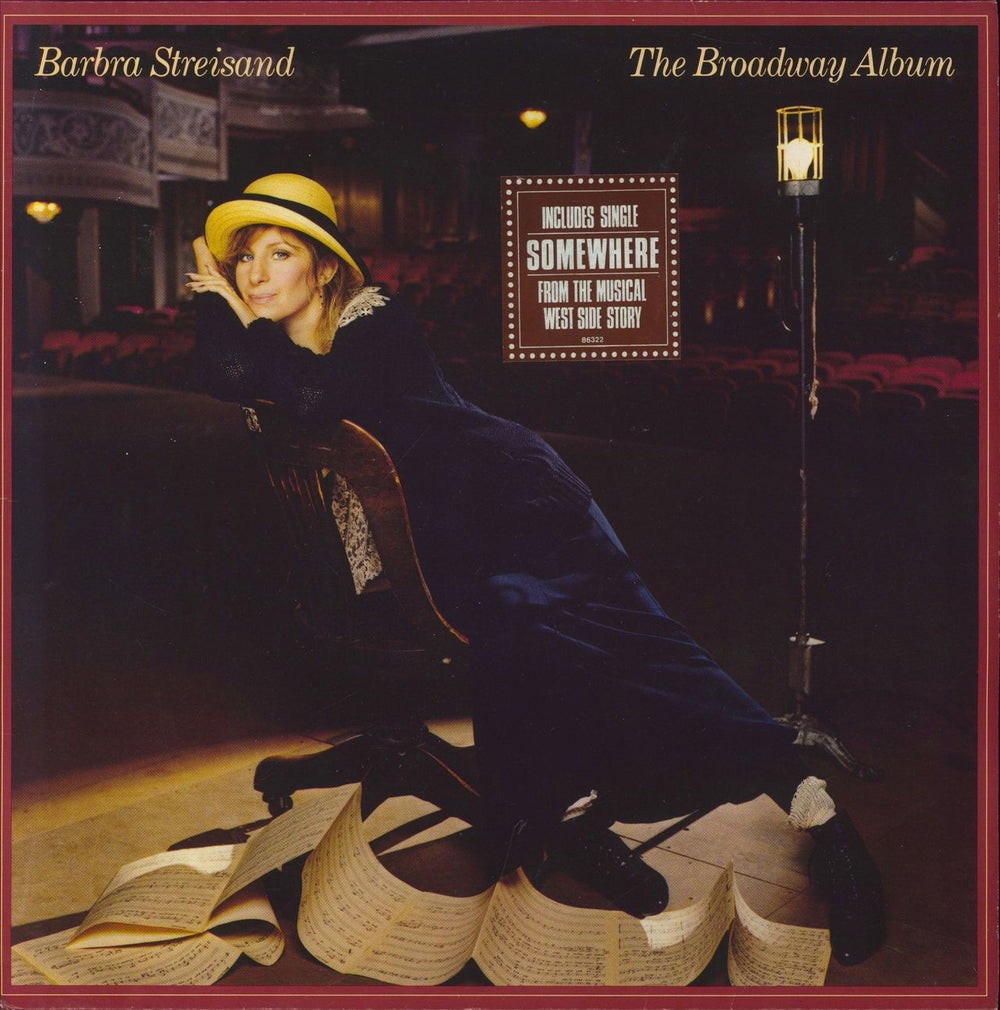 Barbra Streisand The Broadway Album - Stickered Sleeve UK vinyl LP album (LP record) CBS86322