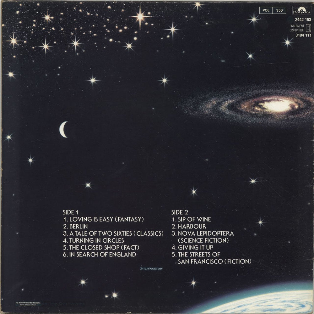 Barclay James Harvest XII French vinyl LP album (LP record)