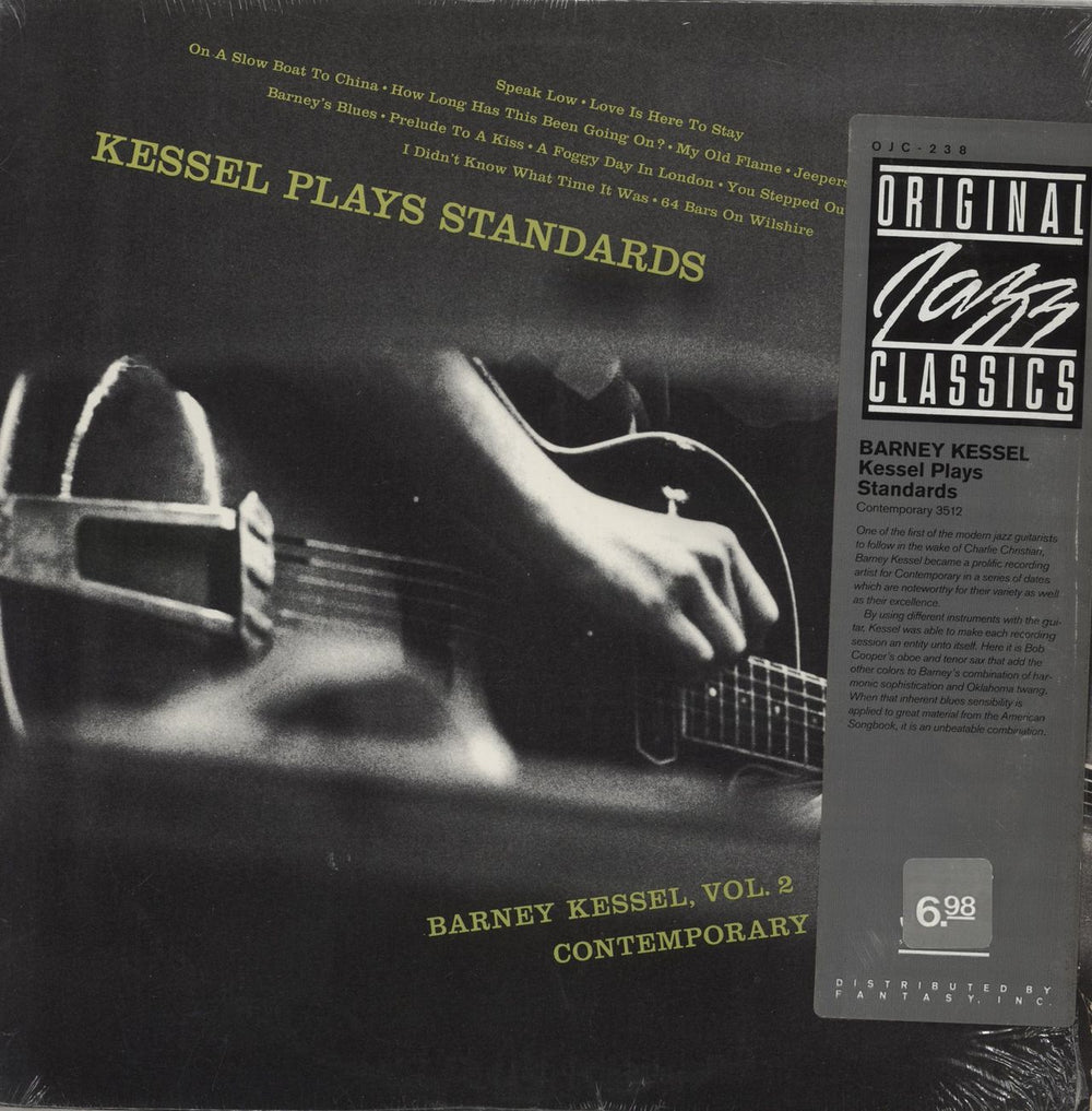 Barney Kessel Kessel Plays Standards US vinyl LP album (LP record) OJC-238