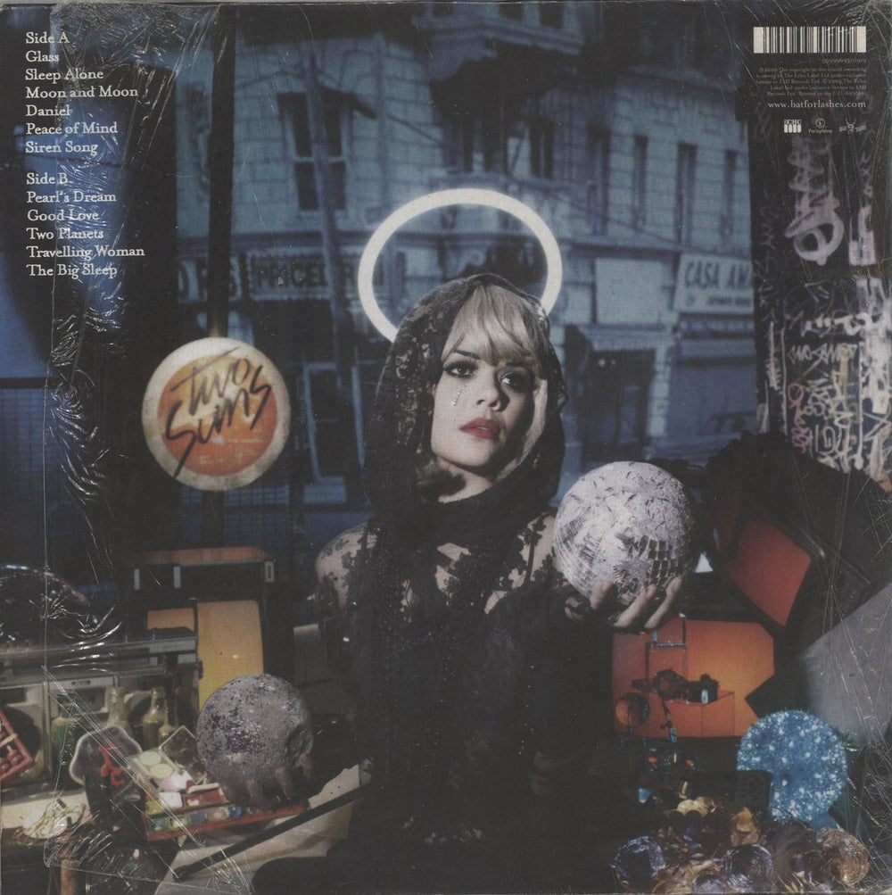 Bat For Lashes Two Suns - Autographed UK vinyl LP album (LP record) 5099969301919