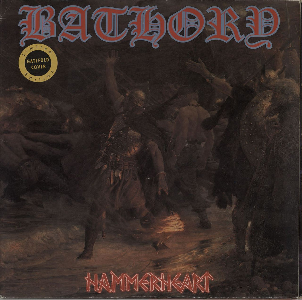 Bathory Hammerheart - gatefold - EX German vinyl LP album (LP record) N0153-1