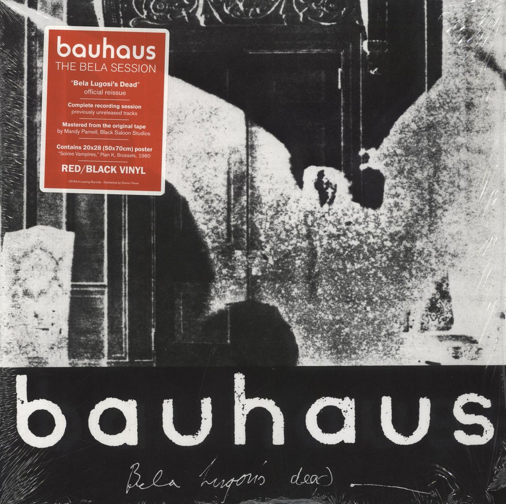 Bauhaus The Bela Session - Red & Black Swirl Vinyl - Shrink UK vinyl LP album (LP record) LR150-4