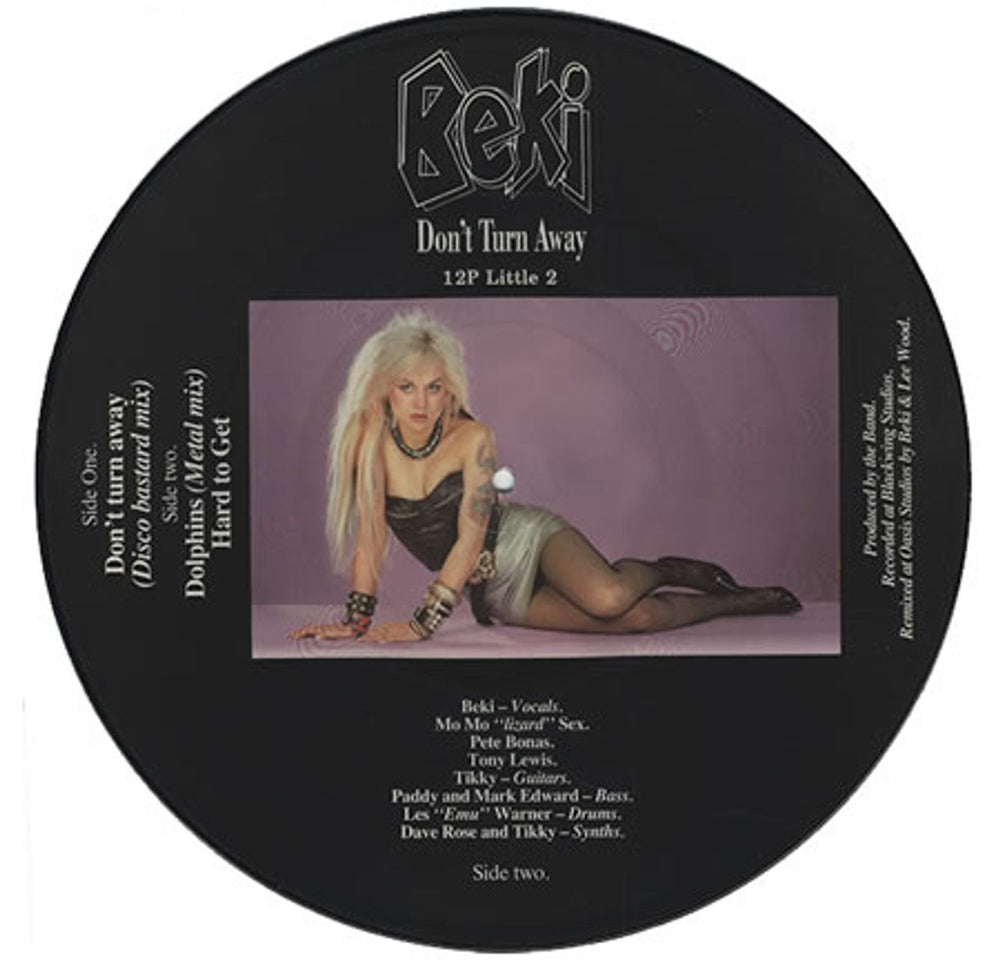 Beki Bondage Don't Turn Away UK 12" vinyl picture disc (12 inch picture record) BNQ2PDO412897