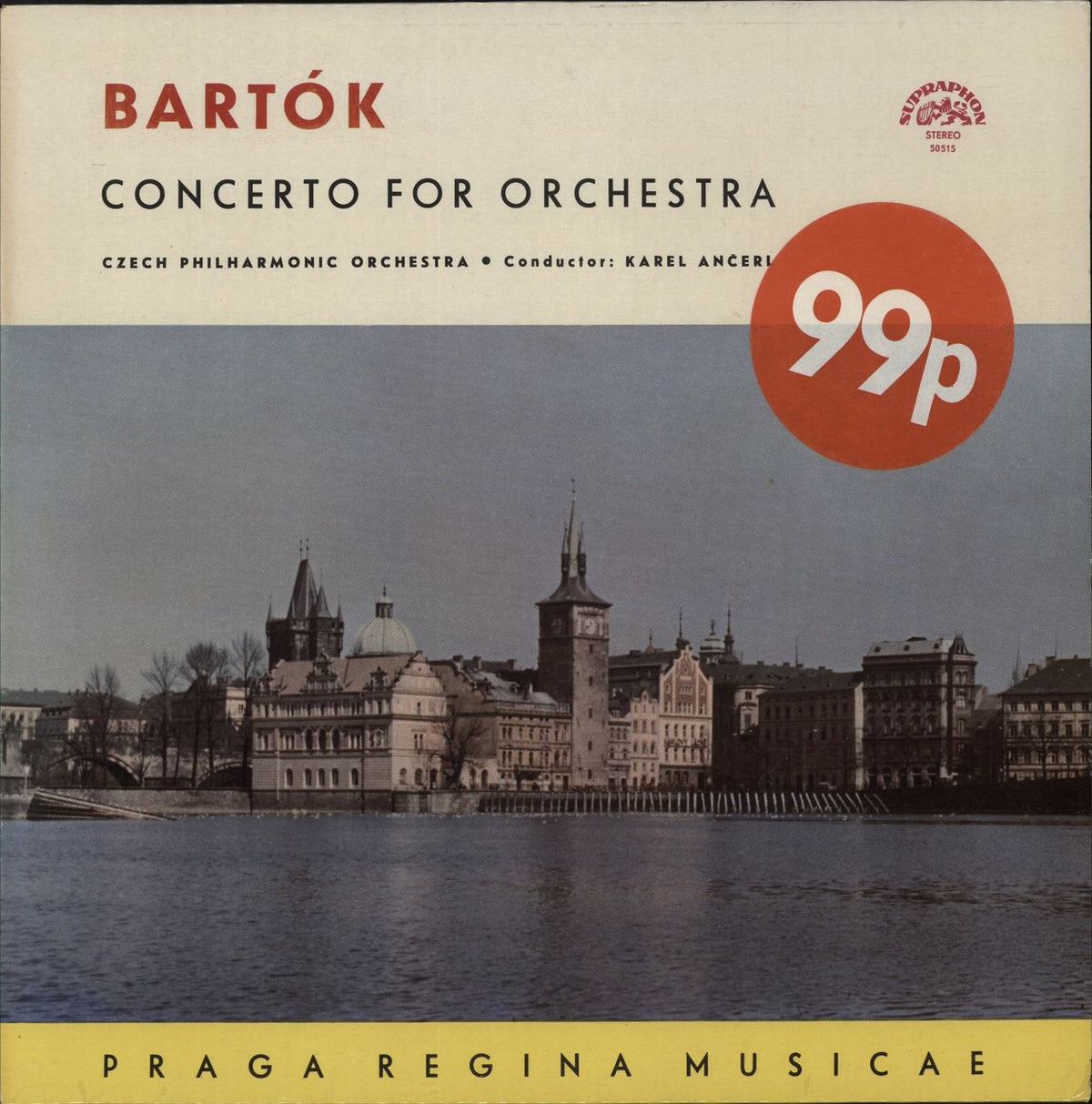 Béla Bartók Bartók: Concerto For Orchestra Czech Vinyl LP