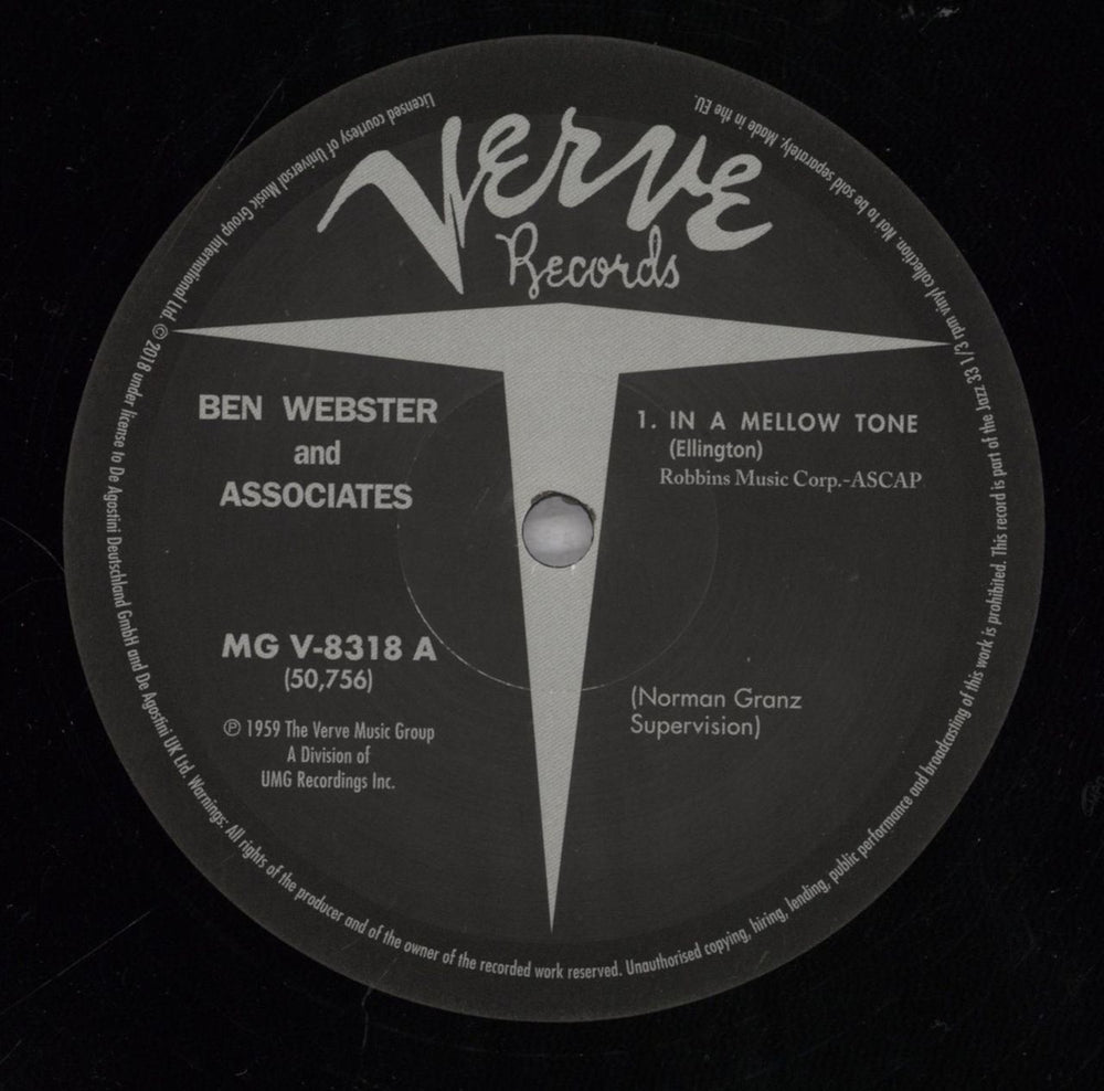 Ben Webster Ben Webster And Associates - 180gm Vinyl + Booklet UK vinyl LP album (LP record) BNWLPBE832417