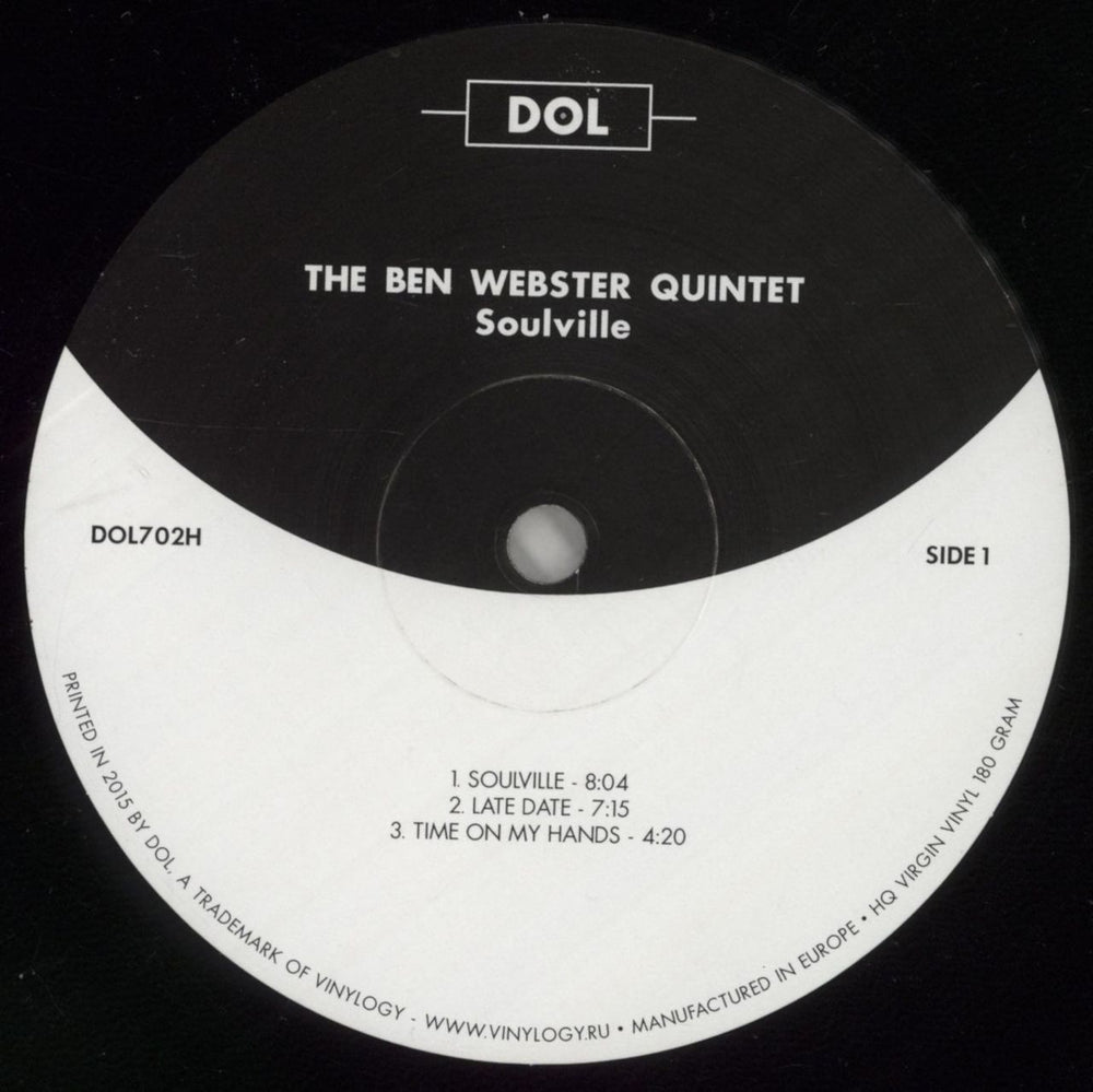 Ben Webster Soulville - 180gm Vinyl UK vinyl LP album (LP record) BNWLPSO863324