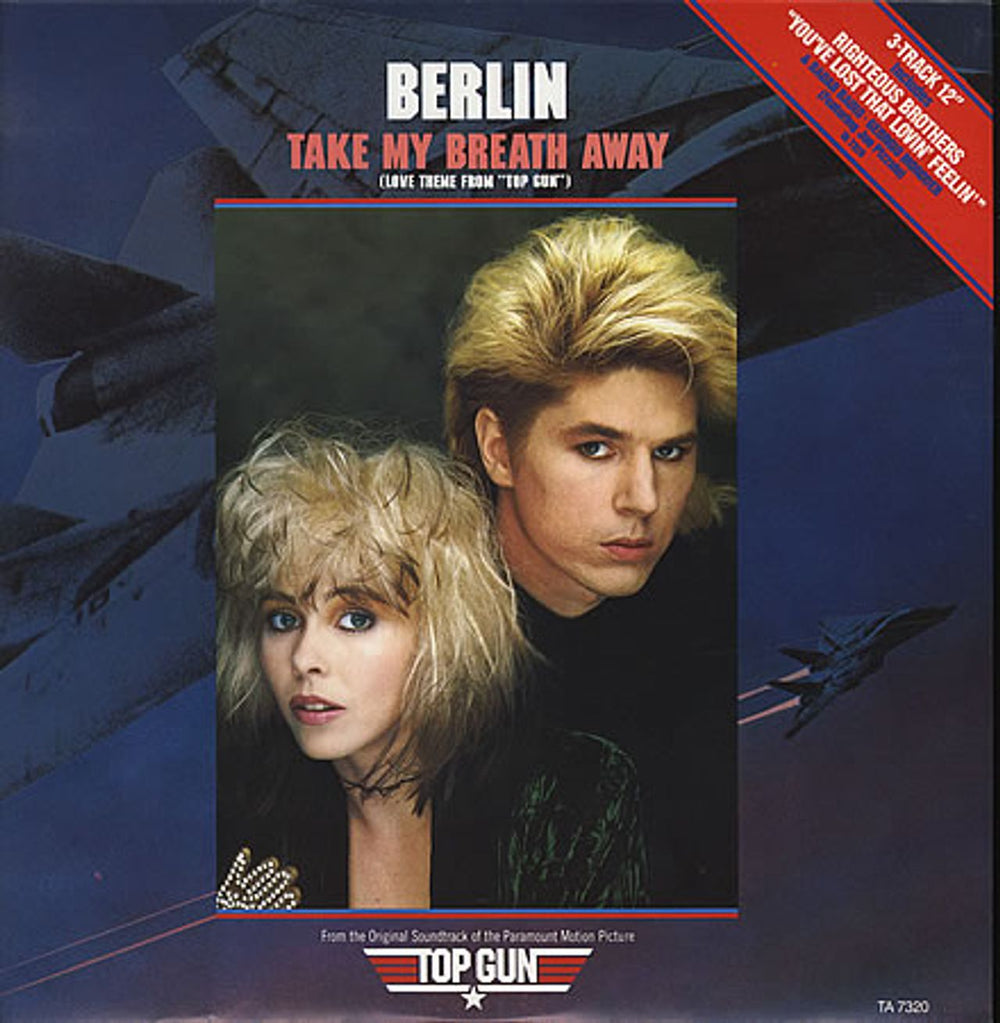 Berlin Take My Breath Away UK 12" vinyl single (12 inch record / Maxi-single) TA7320